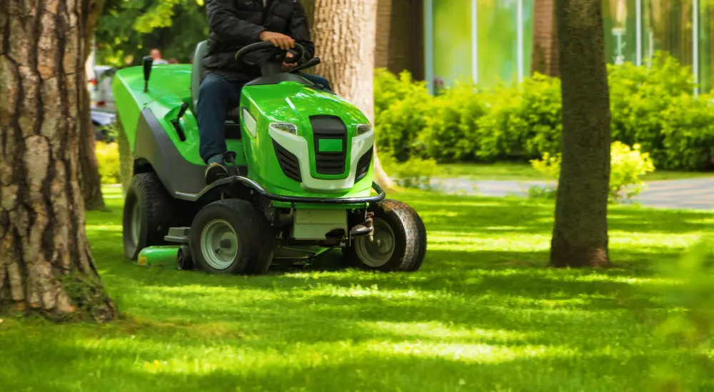 Nick's Landscaping and Construction crew member working on a Montclair, NJ property