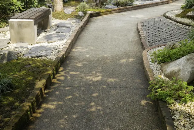 Stone and concrete walkway built by a handyman contractor in Montclair, NJ