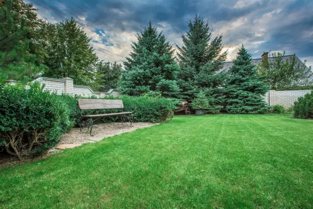 Professionally designed Montclair, NJ front yard with layered shrubs and a green lawn